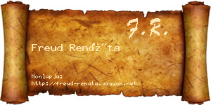 Freud Renáta névjegykártya